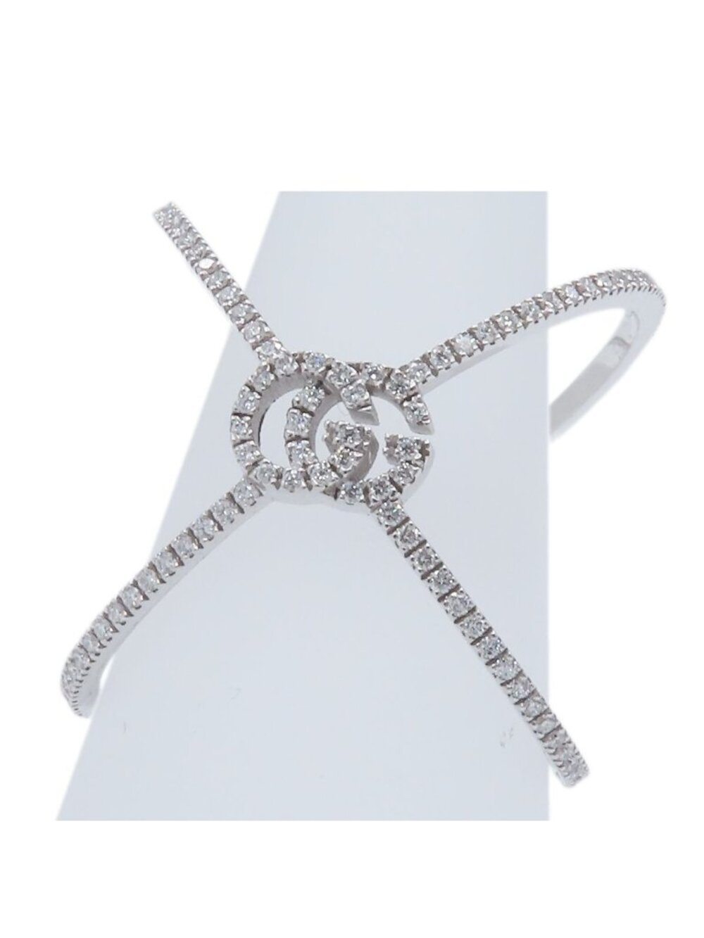 Gucci GG Running White Gold 18k Diamond Ring